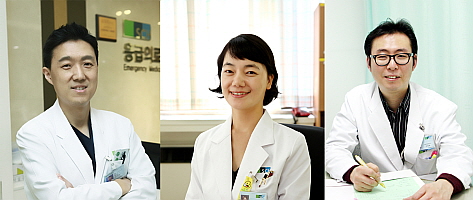 (왼쪽부터) 박준범, 이은실, 이태희 교수
