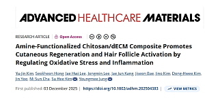 메디팹 · KIST, 차세대 '키토산-dECM 탈모 치료 플랫폼' 공개 - 뉴스 썸네일 이미지